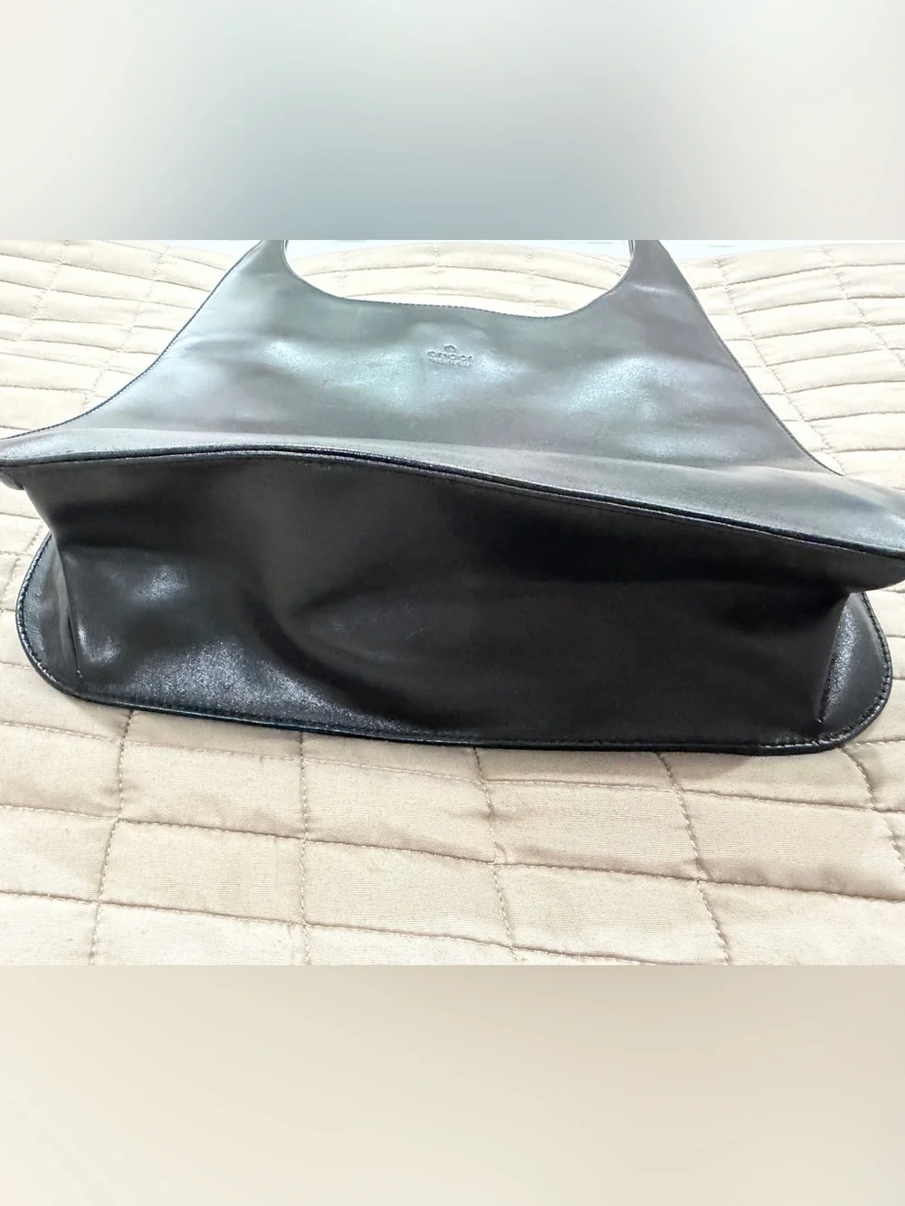 Vintage Gucci Leather Hobo Messenger Bag Tom Ford 1999 w/ Receipt